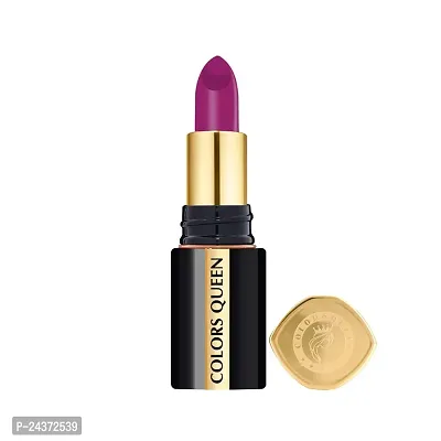 Colors Queen Luxury Matte Non Transfer Lipstick - 04 Maple Magenta, 4g | Highly Pigmented, Single Stroke Application, Ultra Matte Long Lasting Lipstick | Smudge Proof  Waterproof Lipstick for Women-thumb3