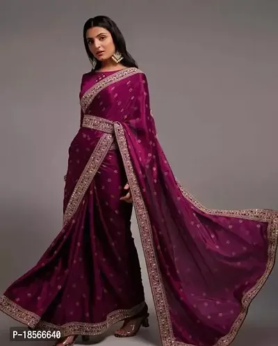 Stylish Women Chiffon Saree with Blouse piece