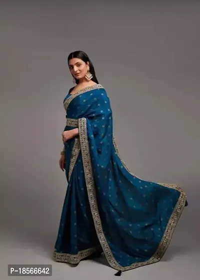 Stylish Women Chiffon Saree with Blouse piece