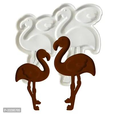 Stylish Flamingo Shape Silicone Garnish Mold-thumb0