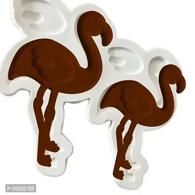 Stylish Flamingo Shape Silicone Garnish Mold-thumb3