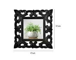 VAS Collection Home Wood Carving Wall Mirror for Living Room and Bedroom-thumb1