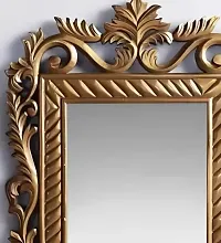 Wood Carving Wall Mirror For Living Room 40 CM X 53 CM-thumb1