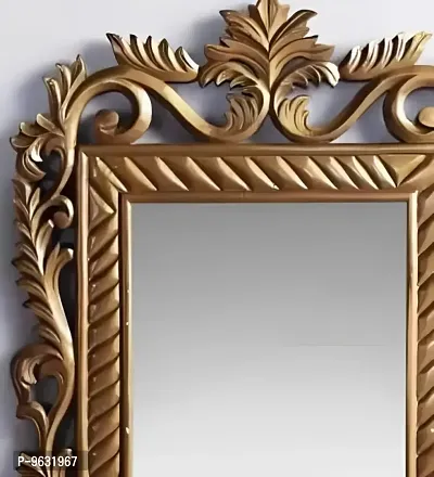 Wood Carving Wall Mirror For Living Room 40 CM X 53 CM-thumb2