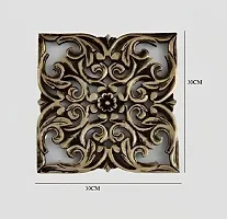 Wood Carving Wall Panel For Living Room (Copper Antique)-thumb2