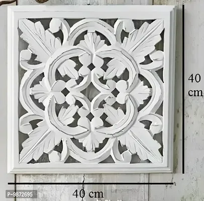 Wood Carving Square Wall Panel For Living Room-thumb3