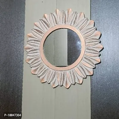 Wood Carving Wall Mirror For Living Room