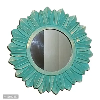 Wood Carving Wall Mirror For Living Room-thumb0