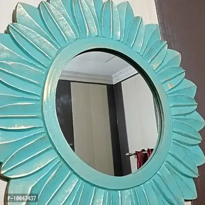 Wood Carving Wall Mirror For Living Room-thumb2