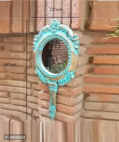 Wood Carving Wall Mirror For Living Room and Bedroom-thumb2