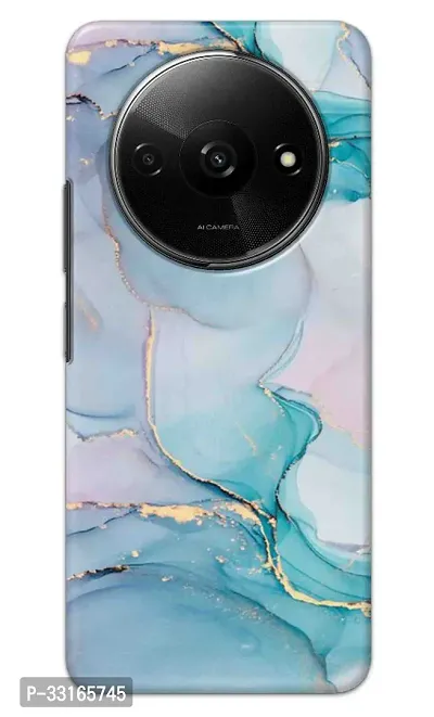 XIAOMI REDMI A3 2024 / POCO C61 Back Cover Blue Marble Printed Hard Case-thumb0