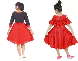 Fabulous  Crepe  Frocks For Girls Pack Of 2-thumb2