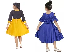 Fabulous  Crepe  Frocks For Girls Pack Of 2-thumb2