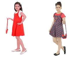 Fabulous  Crepe  Frocks For Girls Pack Of 2-thumb1