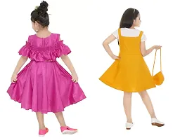 Fabulous  Crepe  Frocks For Girls Pack Of 2-thumb2