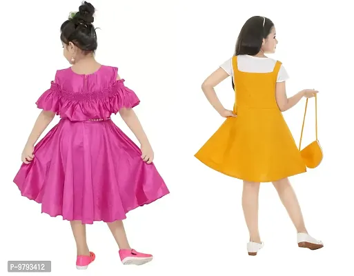 Fabulous  Crepe  Frocks For Girls Pack Of 2-thumb3