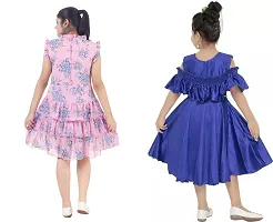 Fabulous  Crepe  Frocks For Girls Pack Of 2-thumb2