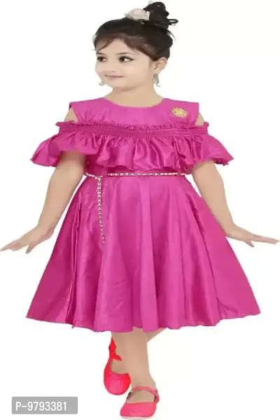 Fabulous  Crepe  Frocks For Girls Single-thumb0