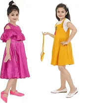 Fabulous  Crepe  Frocks For Girls Pack Of 2-thumb1