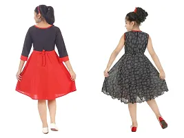 Fabulous  Crepe  Frocks For Girls Pack Of 2-thumb2