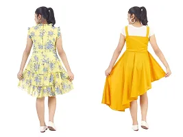 Fabulous  Crepe  Frocks For Girls Pack Of 2-thumb2