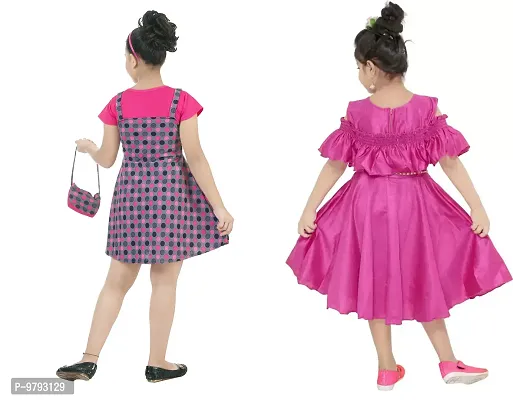 Fabulous  Crepe  Frocks For Girls Pack Of 2-thumb3