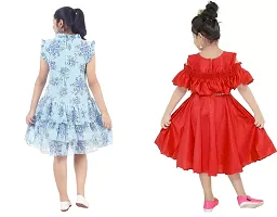 Fabulous  Crepe  Frocks For Girls Pack Of 2-thumb2