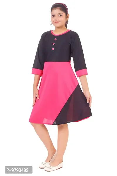 Fabulous  Crepe  Frocks For Girls Single-thumb2