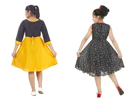 Fabulous  Crepe  Frocks For Girls Pack Of 2-thumb2