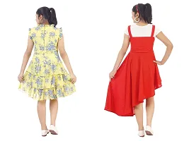 Fabulous  Crepe  Frocks For Girls Pack Of 2-thumb2