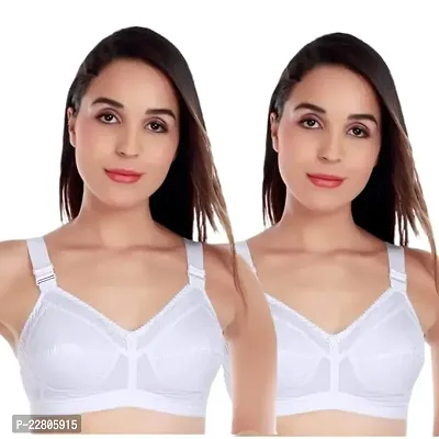 Stylish  Cotton Solid Bras For Women-thumb0