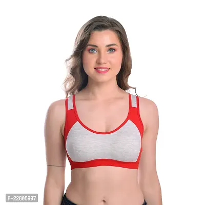 Stylish  Cotton Solid Bras For Women-thumb0