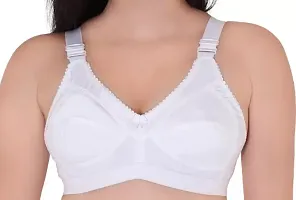 Aliesa Fashion Pure Cotton Broad Straps Bra For Heavy Bust Women and Teenage Girl-thumb2