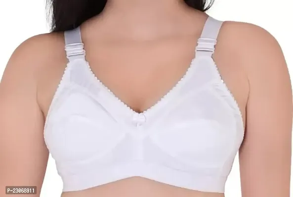 Aliesa Fashion Pure Cotton Broad Straps Bra For Heavy Bust Women and Teenage Girl-thumb3