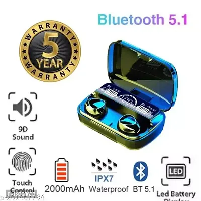 M10 Wireless Earbuds Bluetooth 5.1 TWS 2200mAh Power Bank Charging Box in Ear Earphones True Stereo Sports Headphones Waterproof/Sweatproof Headsets Microphone Airdots Premium Deep Bass-thumb0