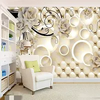 Decorative Design Self Adhesive Wallpaper Wall Sticker for Home Decor, Living Room, Bedroom, Hall, Kids Room, Play Room (PVC Vinyl, Water Proof)(DI 95) (16 X 90 INCH)-thumb1