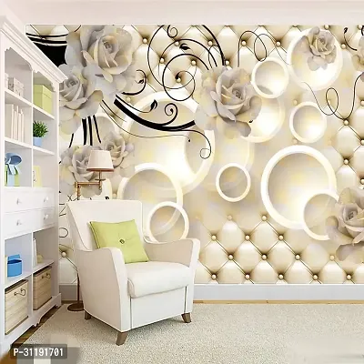 Decorative Design Self Adhesive Wallpaper Wall Sticker for Home Decor, Living Room, Bedroom, Hall, Kids Room, Play Room (PVC Vinyl, Water Proof)(DI 95) (16 X 90 INCH)-thumb2