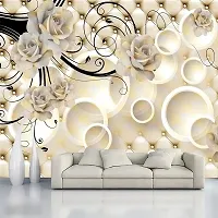 Decorative Design Self Adhesive Wallpaper Wall Sticker for Home Decor, Living Room, Bedroom, Hall, Kids Room, Play Room (PVC Vinyl, Water Proof)(DI 95) (16 X 90 INCH)-thumb2