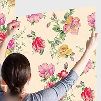 Decorative Design Self Adhesive Wallpaper Wall Sticker for Home Decor, Living Room, Bedroom, Hall, Kids Room, Play Room (PVC Vinyl, Water Proof)(DI 95) (16 X 90 INCH)-thumb2