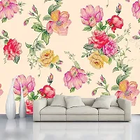 Decorative Design Self Adhesive Wallpaper Wall Sticker for Home Decor, Living Room, Bedroom, Hall, Kids Room, Play Room (PVC Vinyl, Water Proof)(DI 95) (16 X 90 INCH)-thumb1