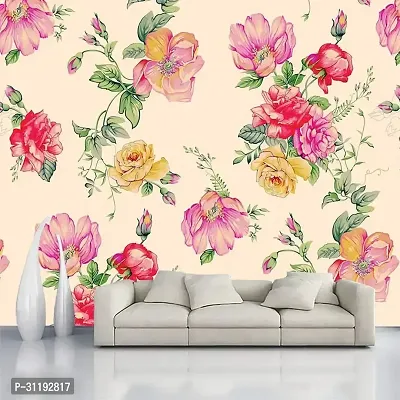 Decorative Design Self Adhesive Wallpaper Wall Sticker for Home Decor, Living Room, Bedroom, Hall, Kids Room, Play Room (PVC Vinyl, Water Proof)(DI 95) (16 X 90 INCH)-thumb2