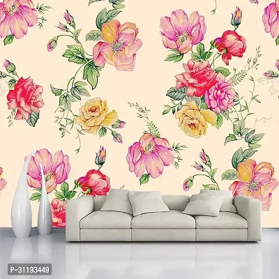 Decorative Design Self Adhesive Wallpaper Wall Sticker for Home Decor, Living Room, Bedroom, Hall, Kids Room, Play Room (PVC Vinyl, Water Proof)(DI 95) (16 X 90 INCH)-thumb0