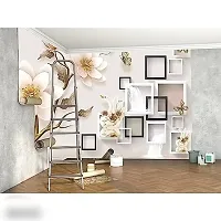 Decorative Design Self Adhesive Wallpaper Wall Sticker for Home Decor, Living Room, Bedroom, Hall, Kids Room, Play Room (PVC Vinyl, Water Proof)(DI 95) (16 X 90 INCH)-thumb1