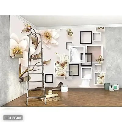 Decorative Design Self Adhesive Wallpaper Wall Sticker for Home Decor, Living Room, Bedroom, Hall, Kids Room, Play Room (PVC Vinyl, Water Proof)(DI 95) (16 X 90 INCH)-thumb0