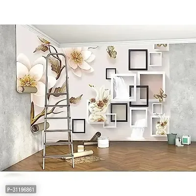 Decorative Design Self Adhesive Wallpaper Wall Sticker for Home Decor, Living Room, Bedroom, Hall, Kids Room, Play Room (PVC Vinyl, Water Proof)(DI 95) (16 X 90 INCH)-thumb2