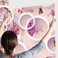 Decorative Design Pvc Self Adhesive Wallpaper Wall Sticker for Home Decor (16 X 90 Inch)-thumb1