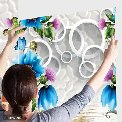 Decorative Design Pvc Self Adhesive Wallpaper Wall Sticker for Home Decor (16 X 90 Inch)-thumb0