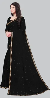 Beautiful Chiffon  Saree Without Blouse Piece For Women-thumb1