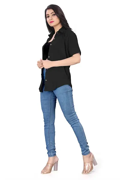 Elegant Solid Shirt For Women