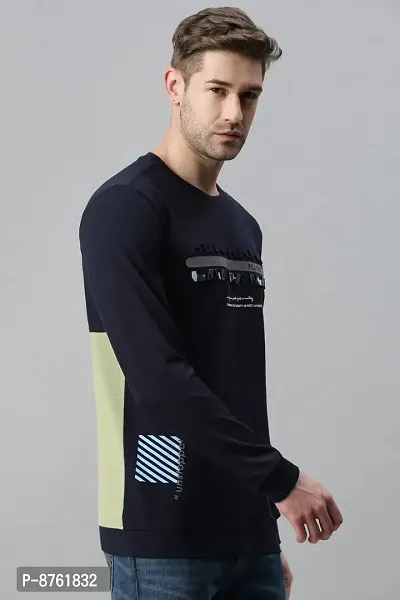 SHOWOFF Men's Cotton Casual Navy Sweatshirt FC1532-thumb3